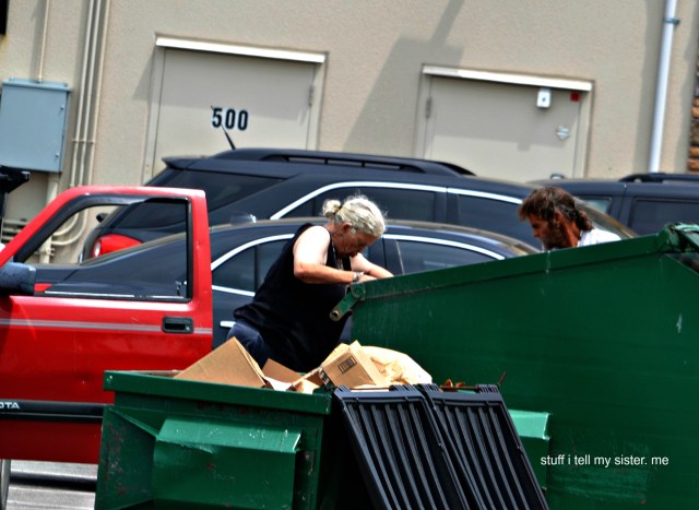 drive by dumpster diving...2