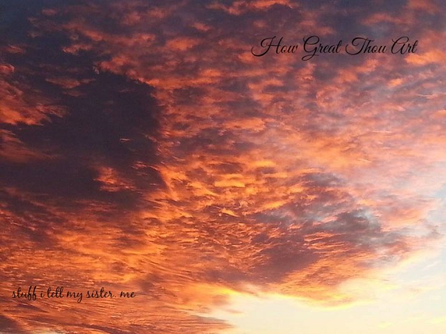 sunset fall how great thou art