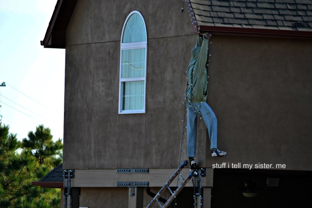 christmas guy hanging